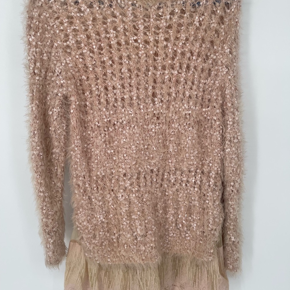 Simply Couture Women's Shimmering desert rose Sweater M